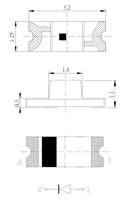 SMD3212單色發光二極管_貼片3212發光二極管_3212紅光發光二極管