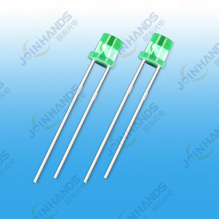 F3平頭綠發普綠發二極管_插件3MM