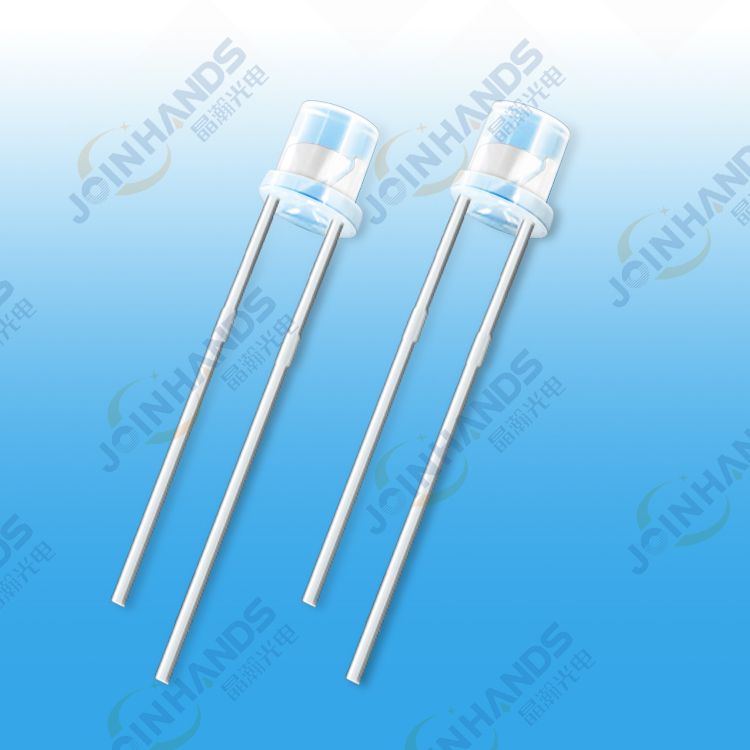 F3平頭白發黃發光二極管_插件3MM