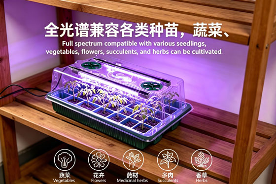 LED植物灯|LED植物生长灯|LED植物补光灯|带LED植物灯育苗盆|LED植物灯生产厂家